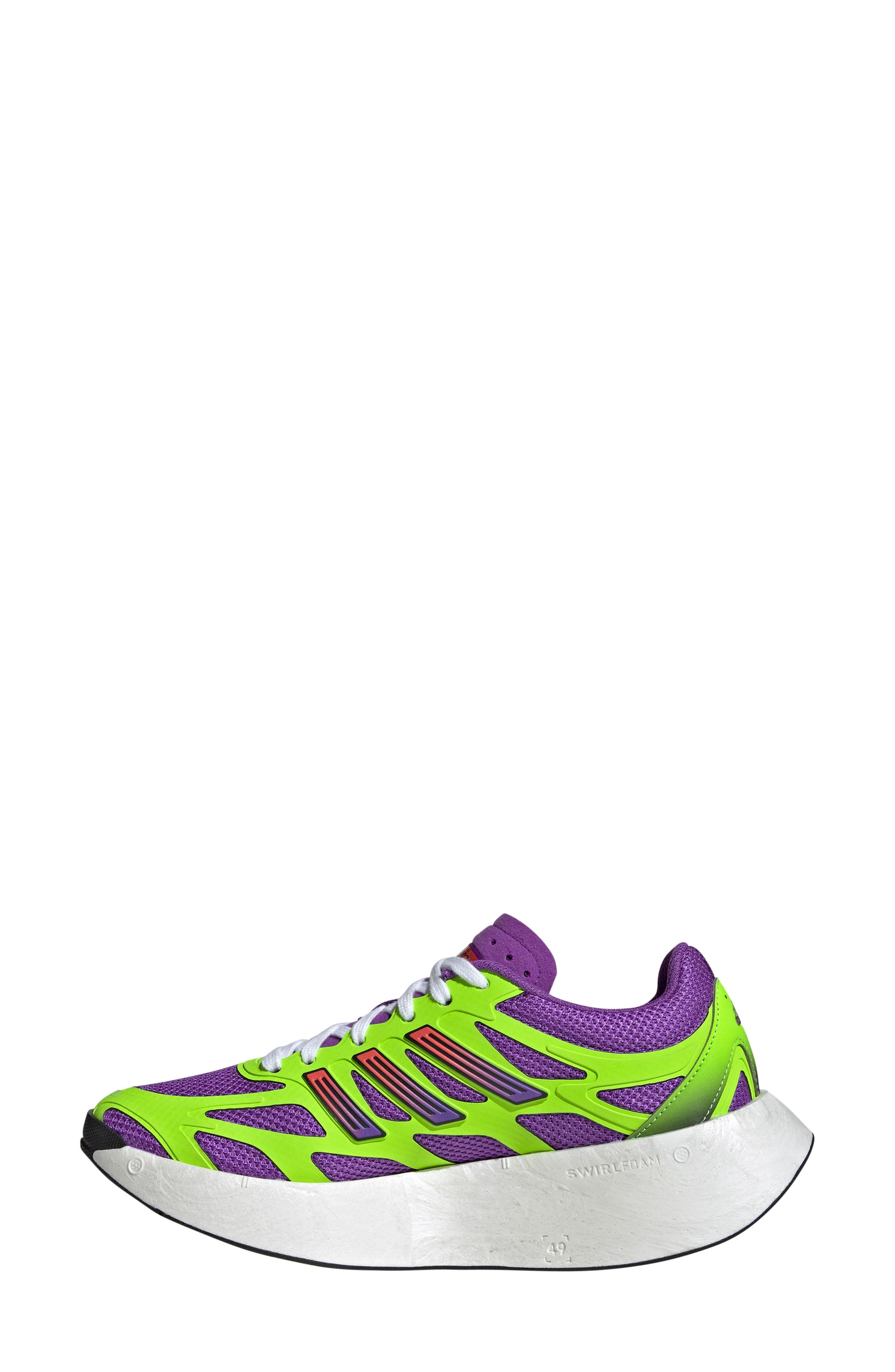 adidas Adizero Aruku Sneaker in Purple/Solar Green/Silver at Nordstrom - 6