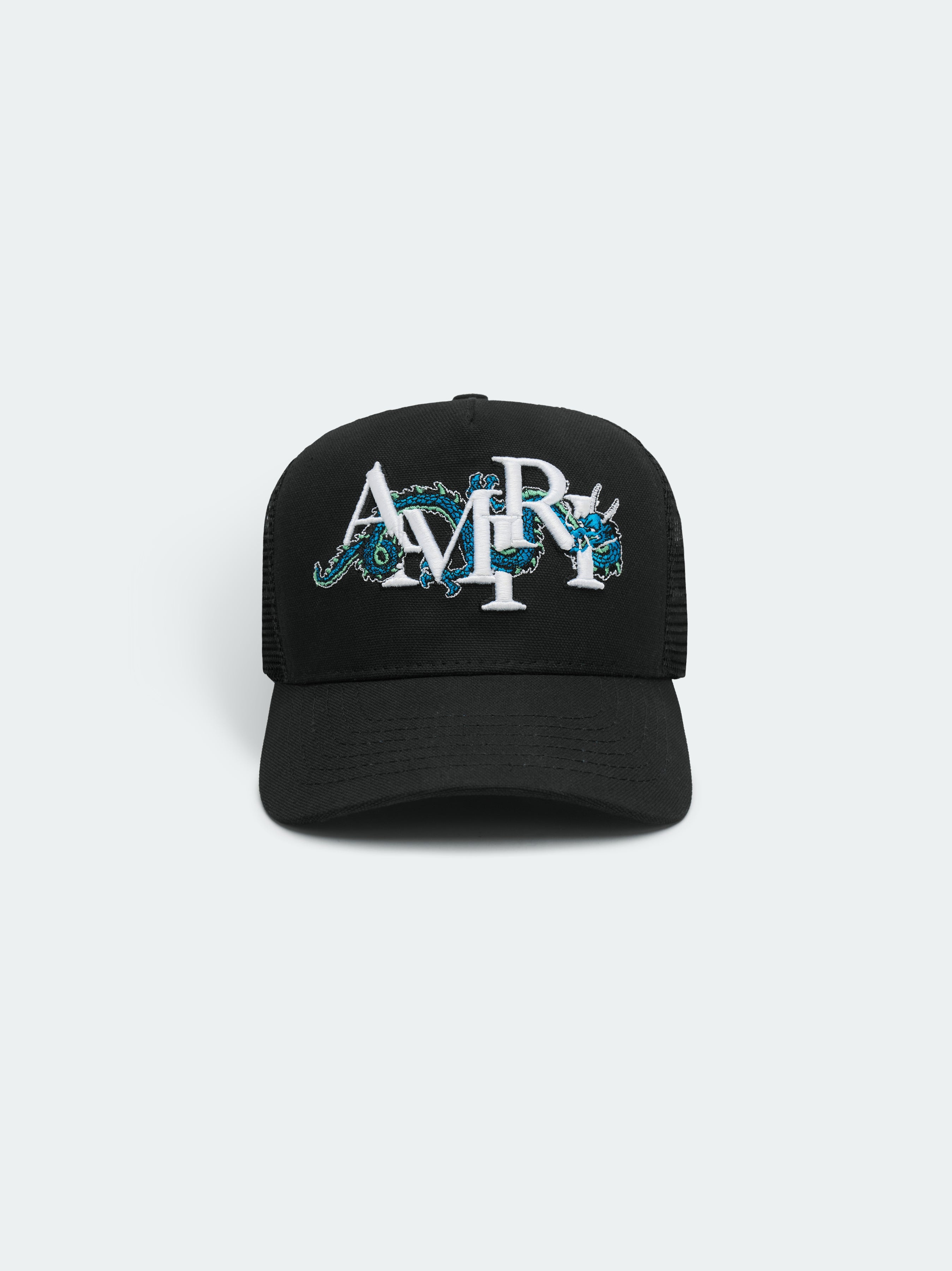 AMIRI CNY Dragon Trucker キャップ 個性 ドラゴン刺繍デザイン AMIRI CNY Dragon Trucker キャップ 個性 ドラゴン刺繍デザイン