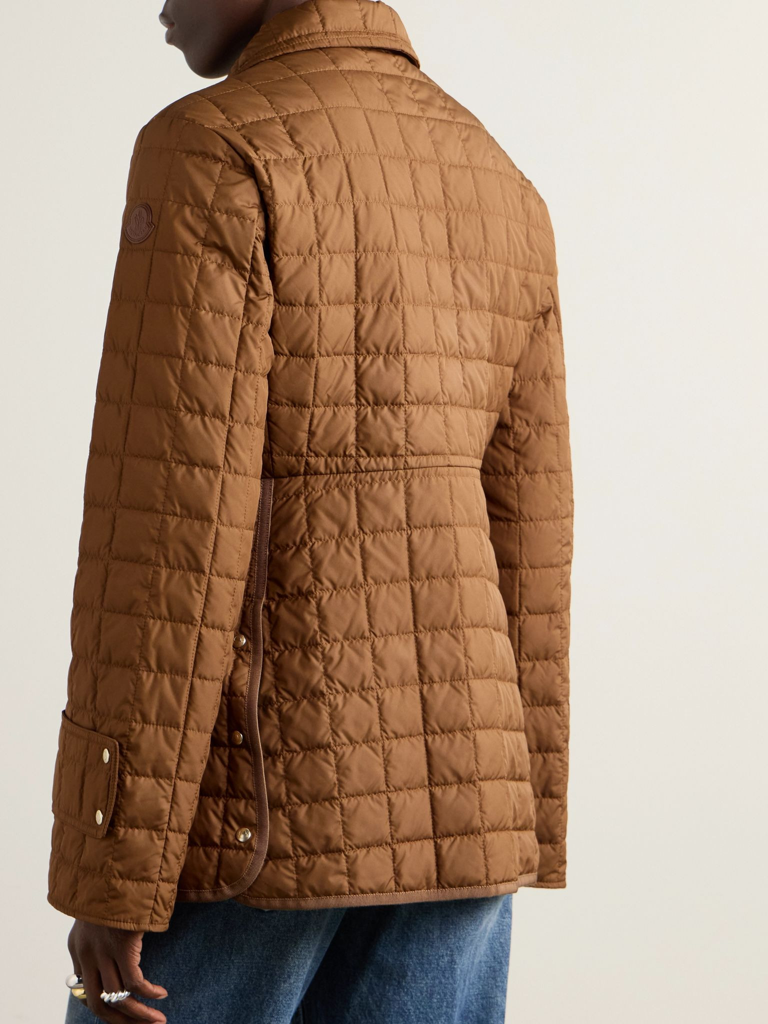 Epinal quilted shell down jacket Bronze - 4