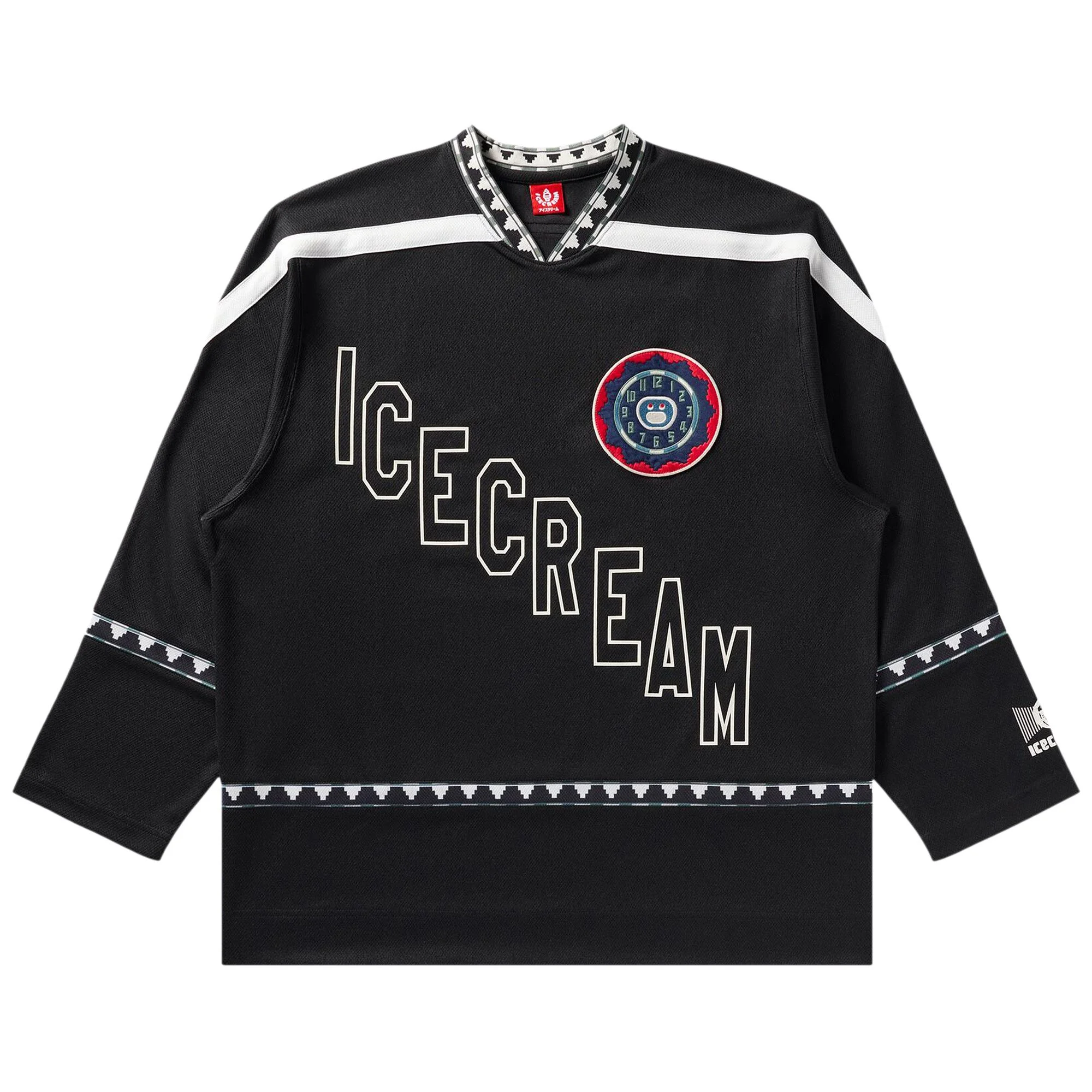 Icecream Party On Jersey Long-Sleeve Knit 'Black' - 1