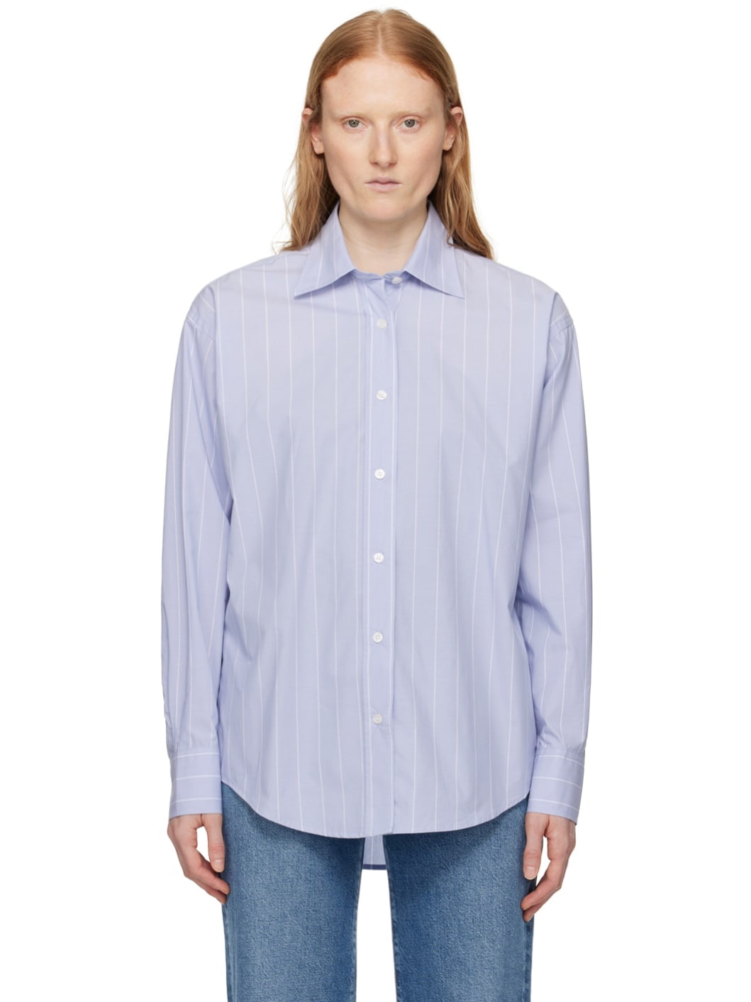 Blue Stripe Shirt - 1