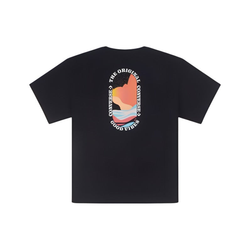 Converse Converse Sunset T-Shirt 'Black' 10027154-A01 outlook