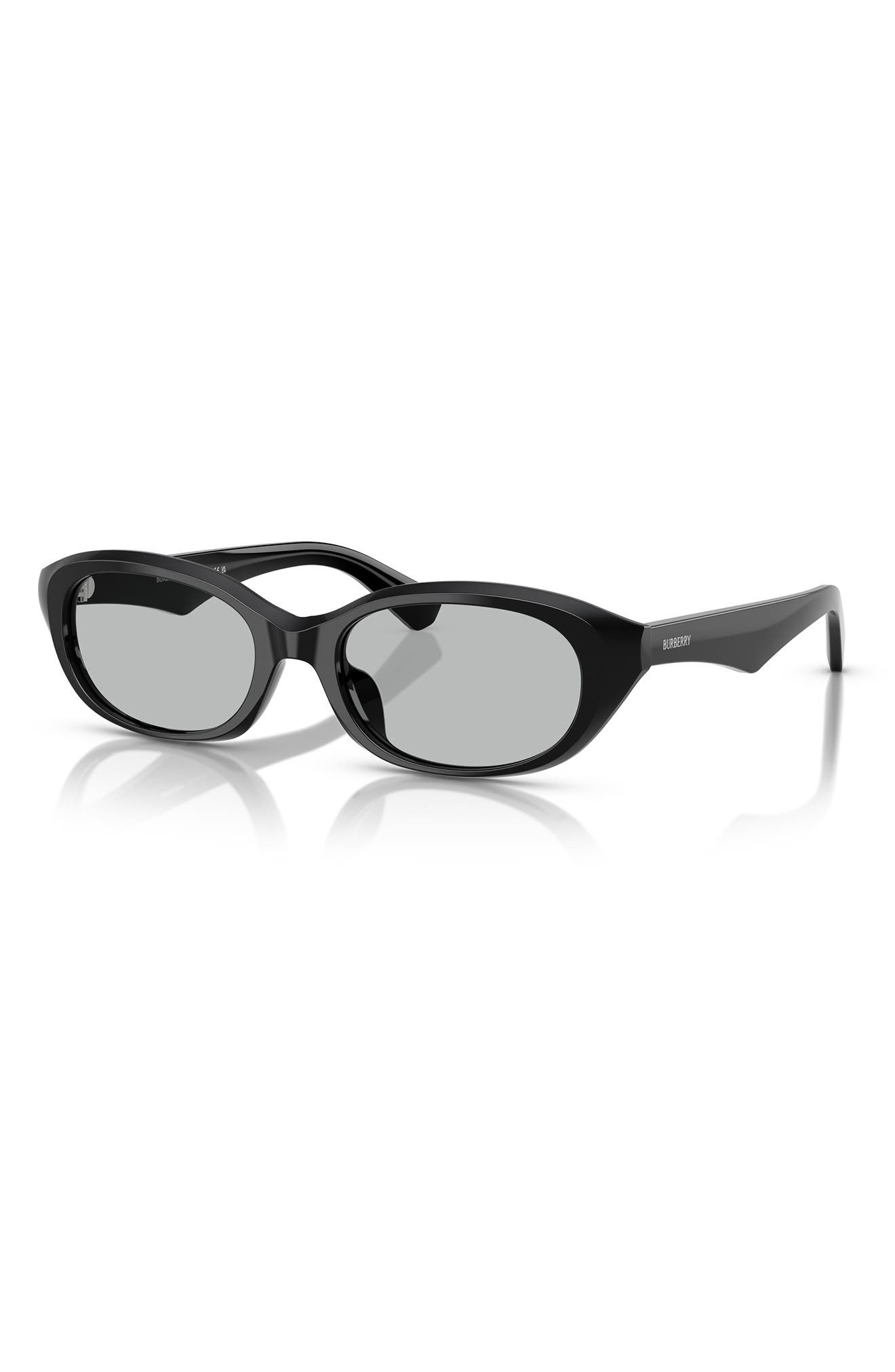 burberry 55mm Oval Sunglasses in Black at Nordstrom - 2