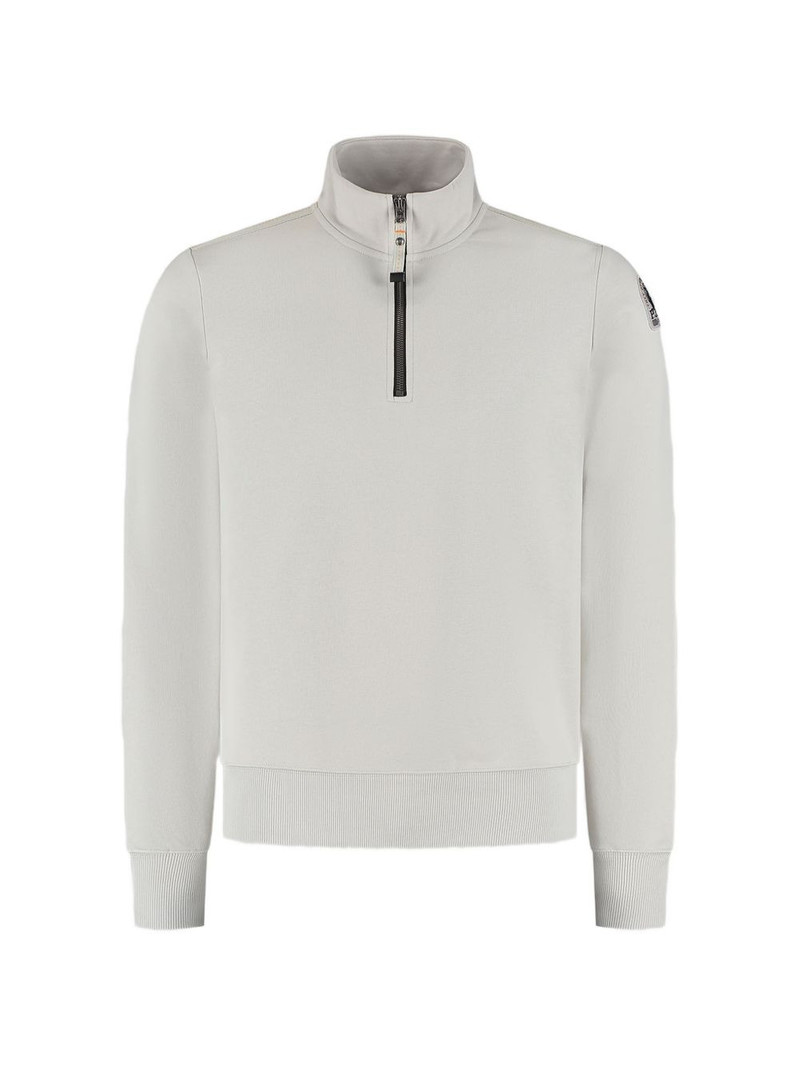ribbed half-zip sweatshirt 1