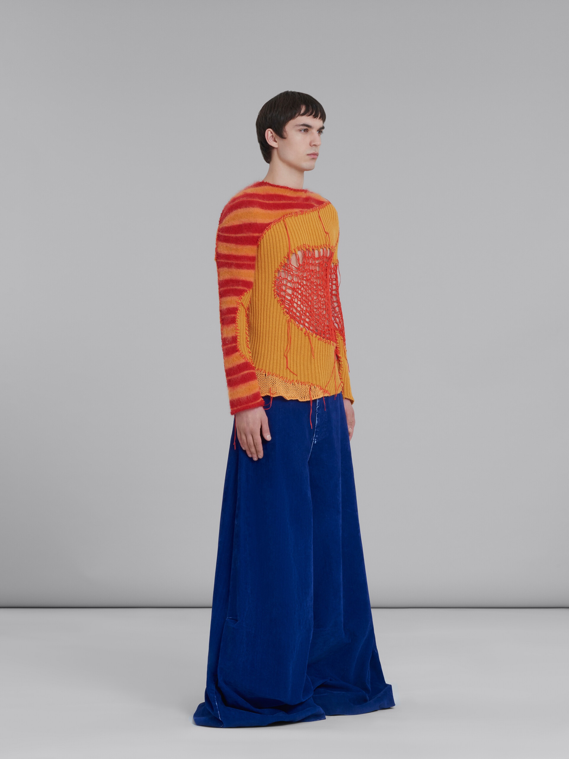 RED AND ORANGE PATCHWORK JUMPER - 4