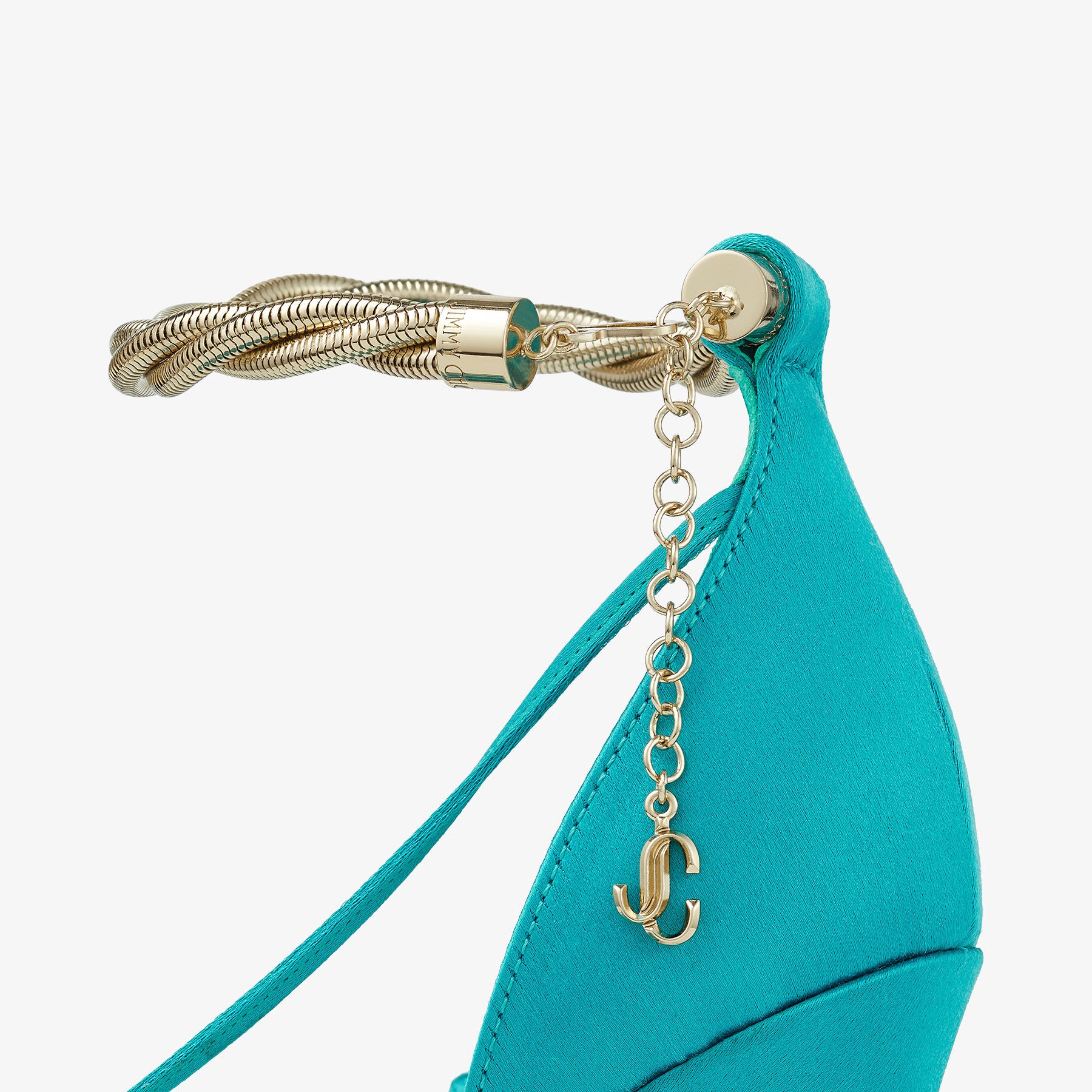 Oriana 110
Malibu Satin Sandals with Gold Chains - 4