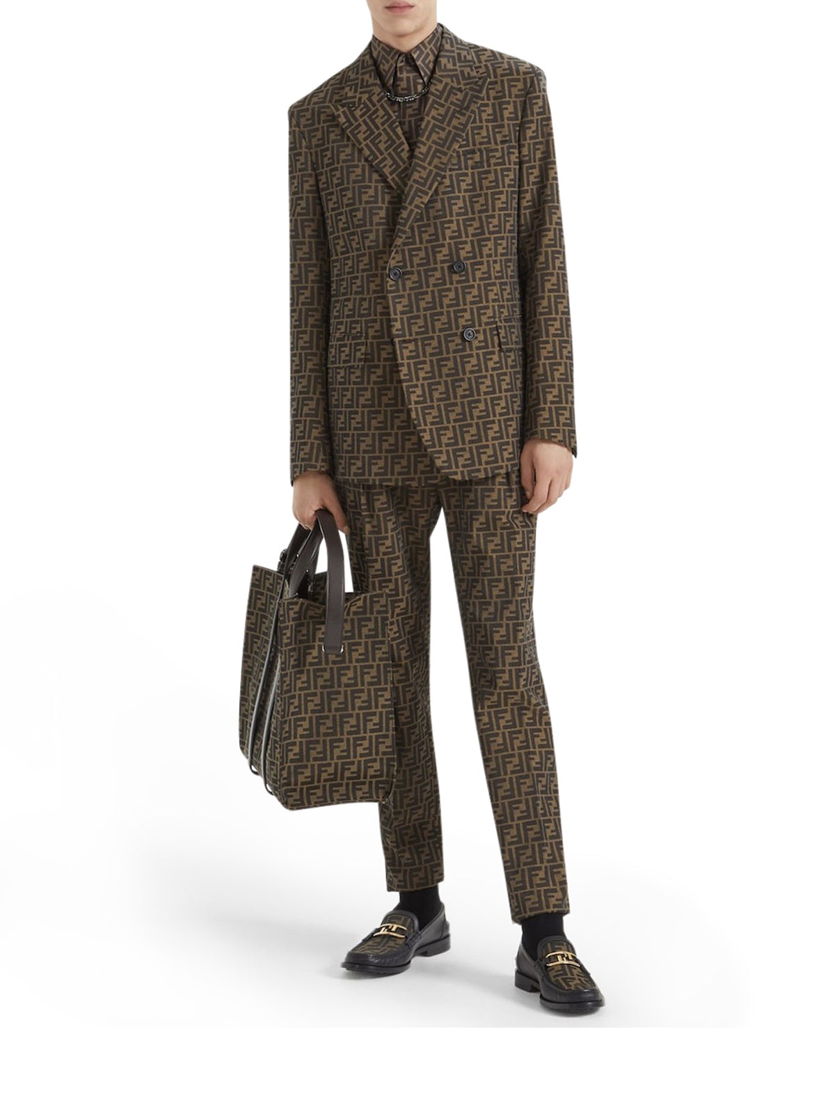 FENDI FF JACQUARD FABRIC BAG | suitnegozi | REVERSIBLE FENDI FF JACQUARD FABRIC BAG | suitnegozi | REVERSIBLE