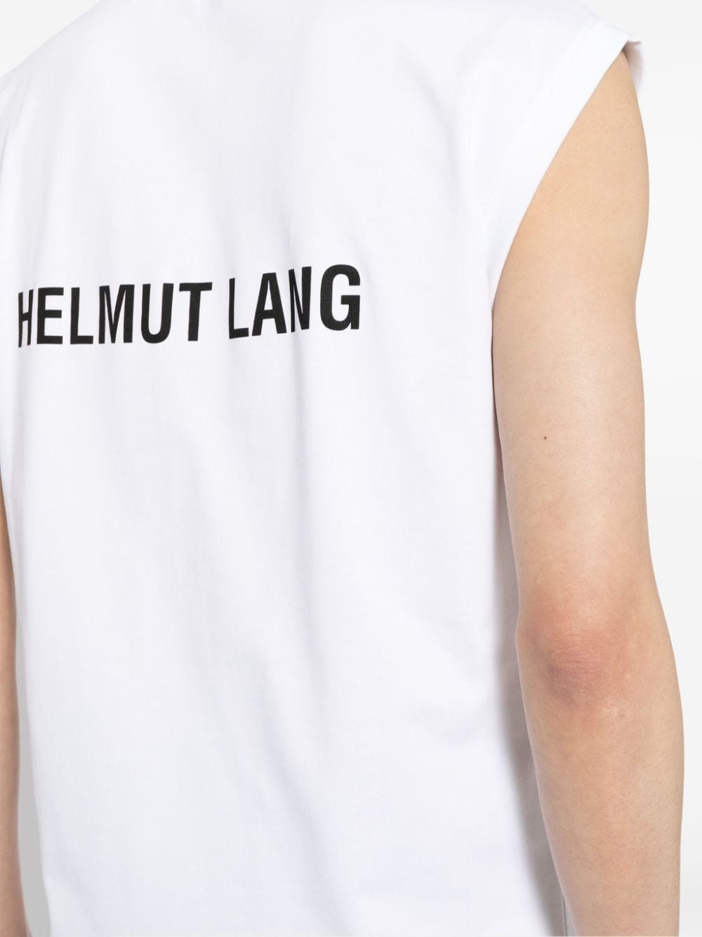 logo-print sleeveless T-shirt - 6