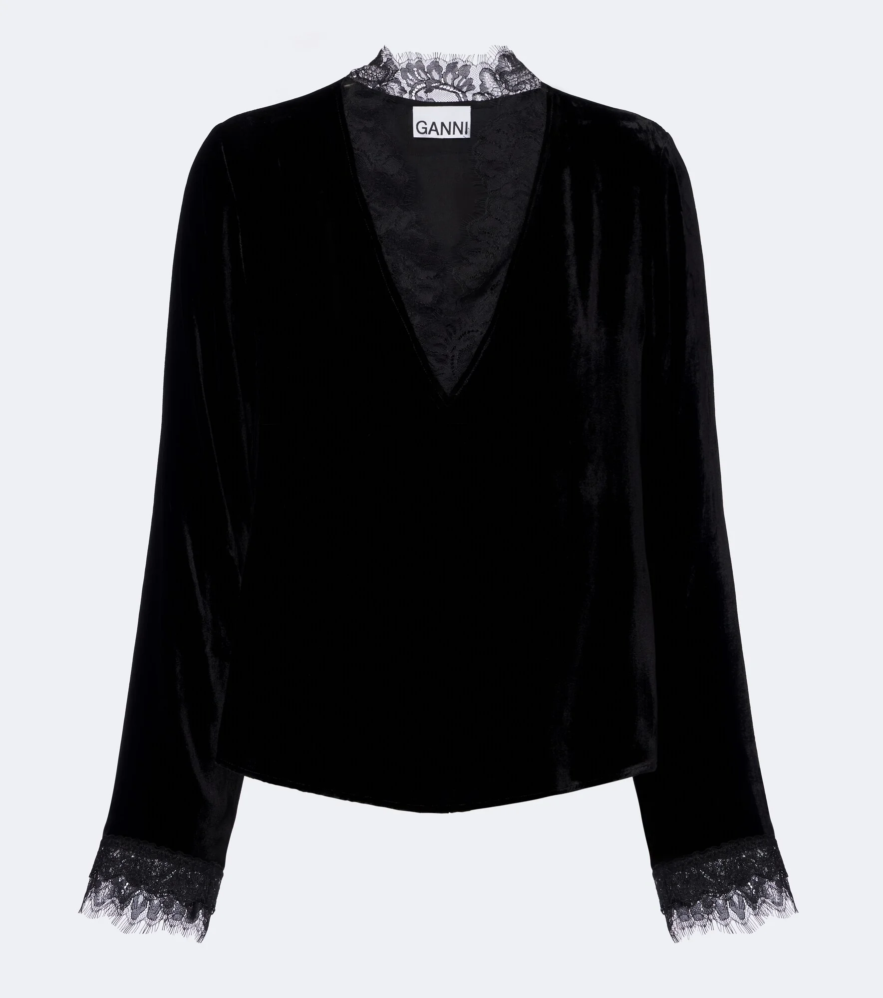 Lace-trimmed top - 1