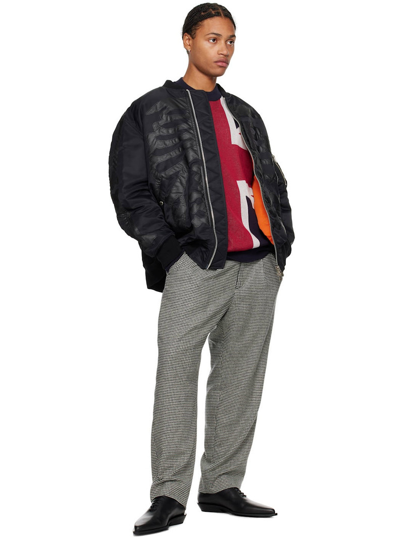 TAKAHIROMIYASHITA TheSoloist. Black Flight Bomber Jacket outlook