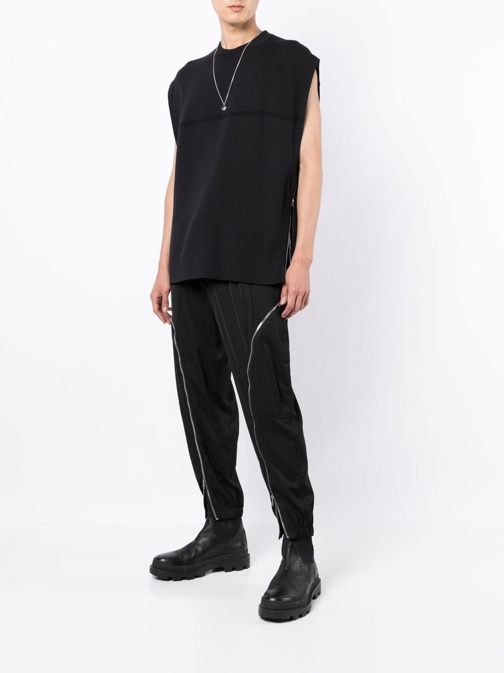 curve-zip track pants - 2