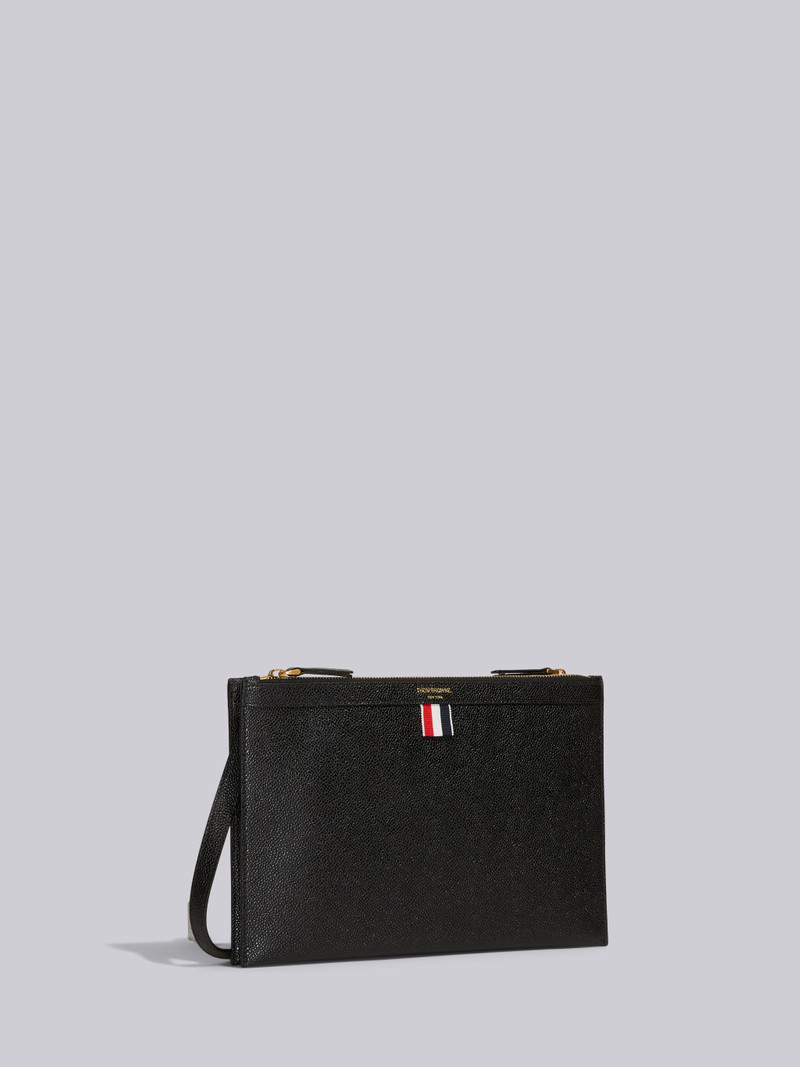 Thom Browne logo-print crossbody bag outlook