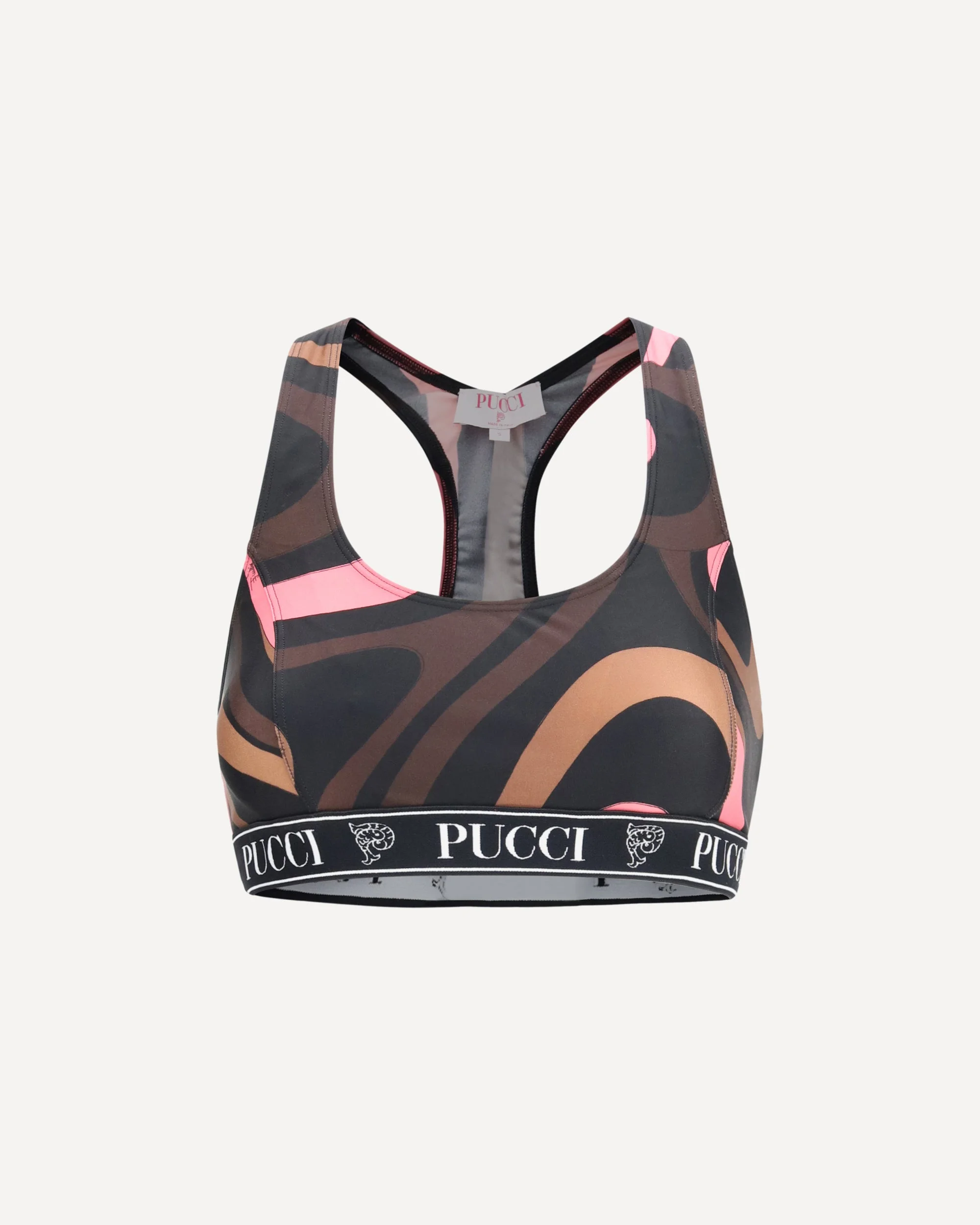 Marmo Print Sports Top - 1