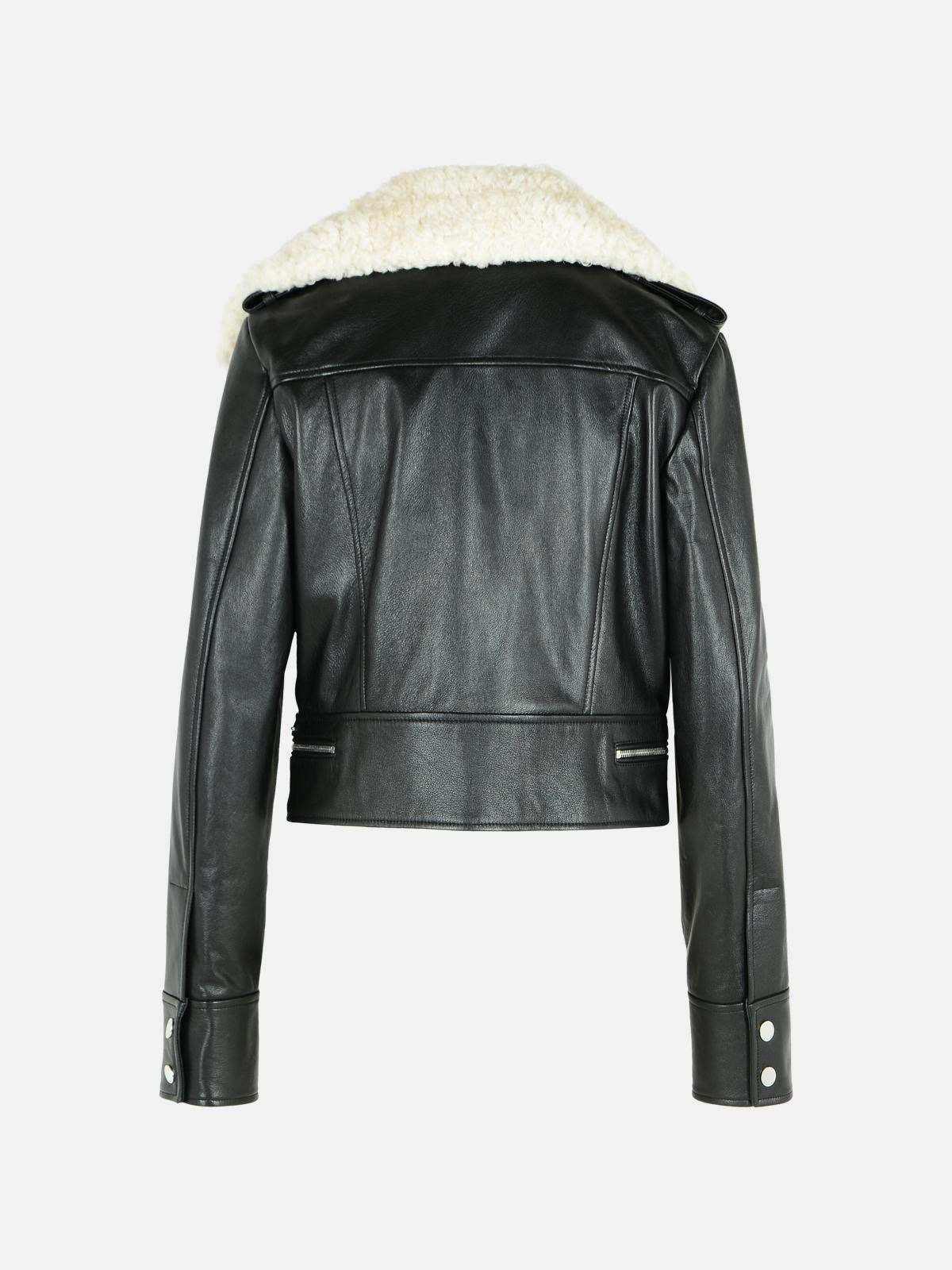 'TOSCANA' BLACK LEATHER JACKET - 3