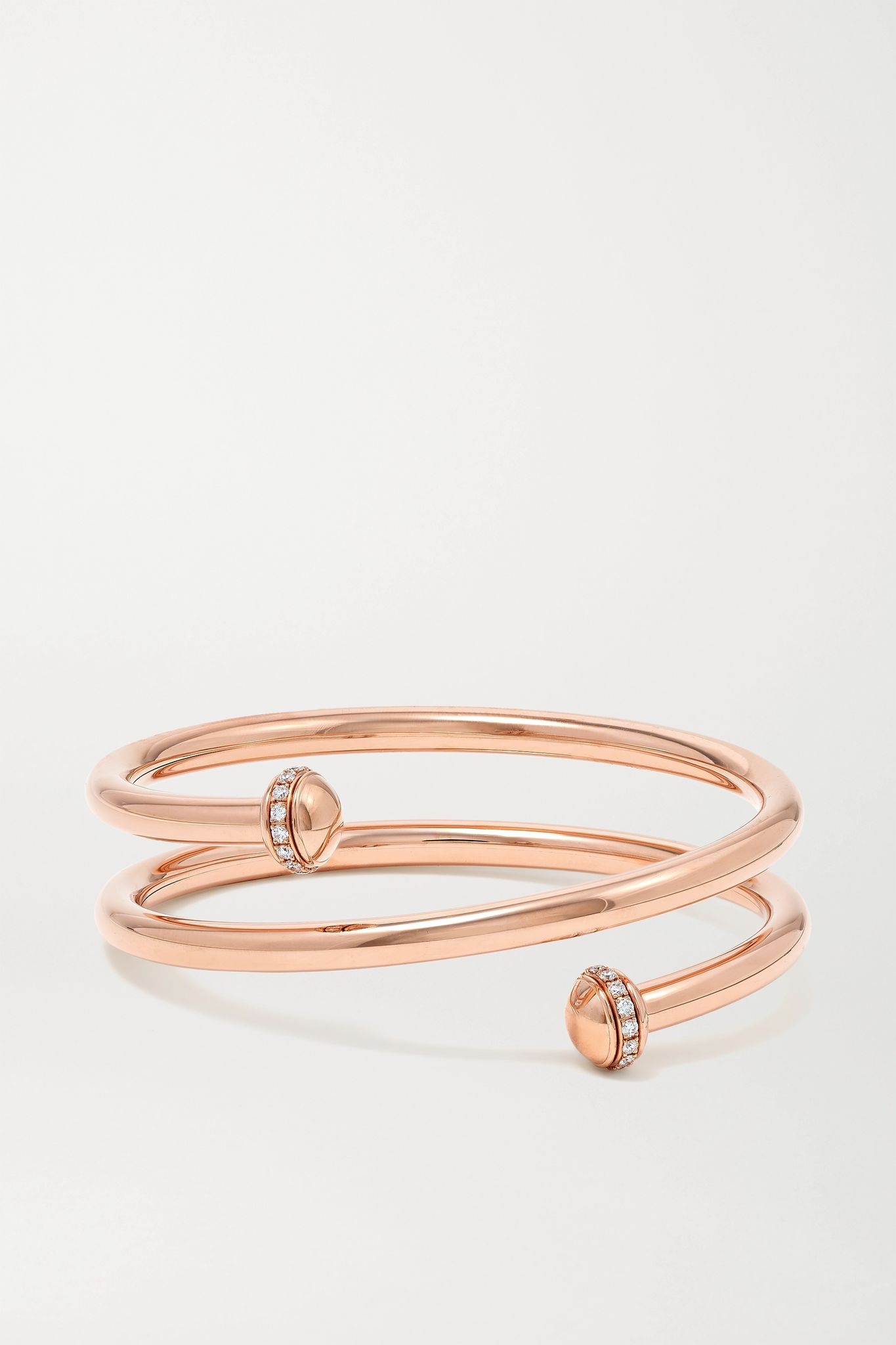 Possession 18-karat rose gold diamond bangle - 1