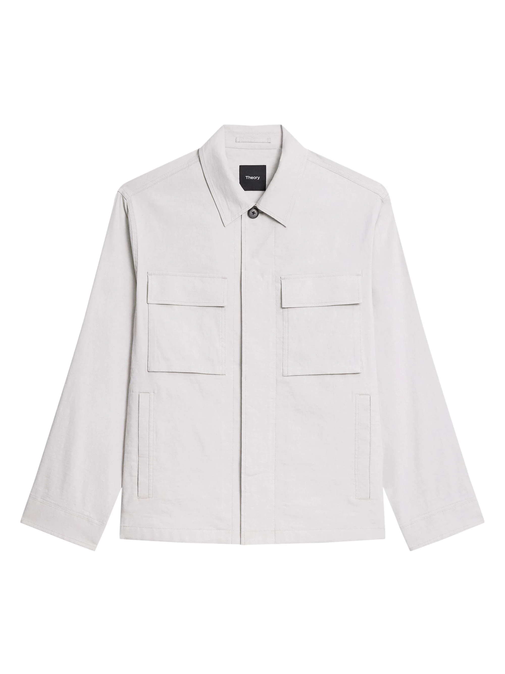 Men's Mod Field Linen-Blend Jacket - Silver Cloud - 1