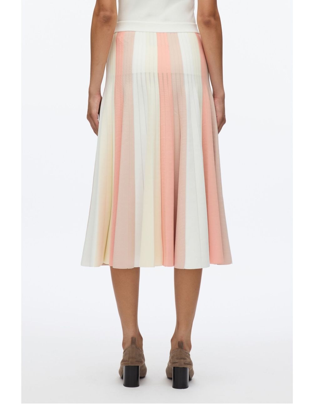 striped midi skirt - 6