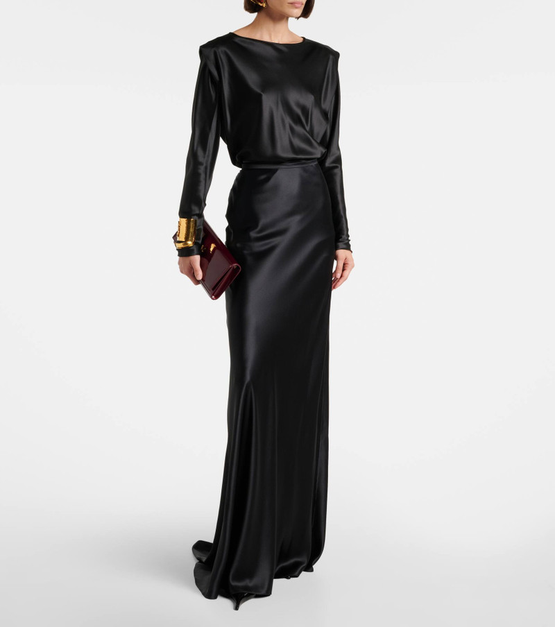 SAINT LAURENT Silk satin top outlook