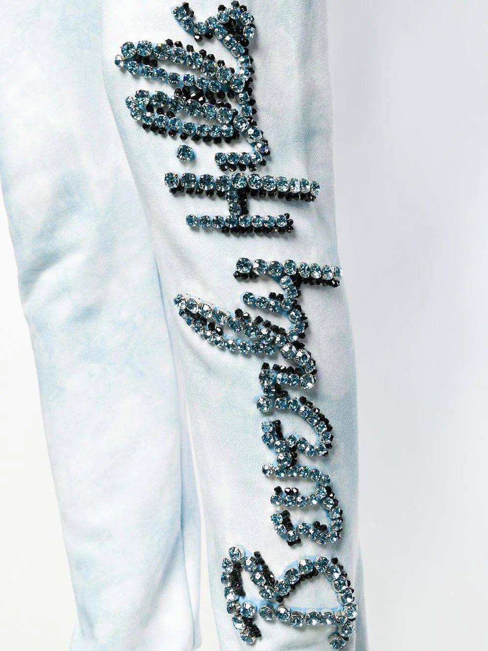 Beverly Hills crystal embellished track pants - 5