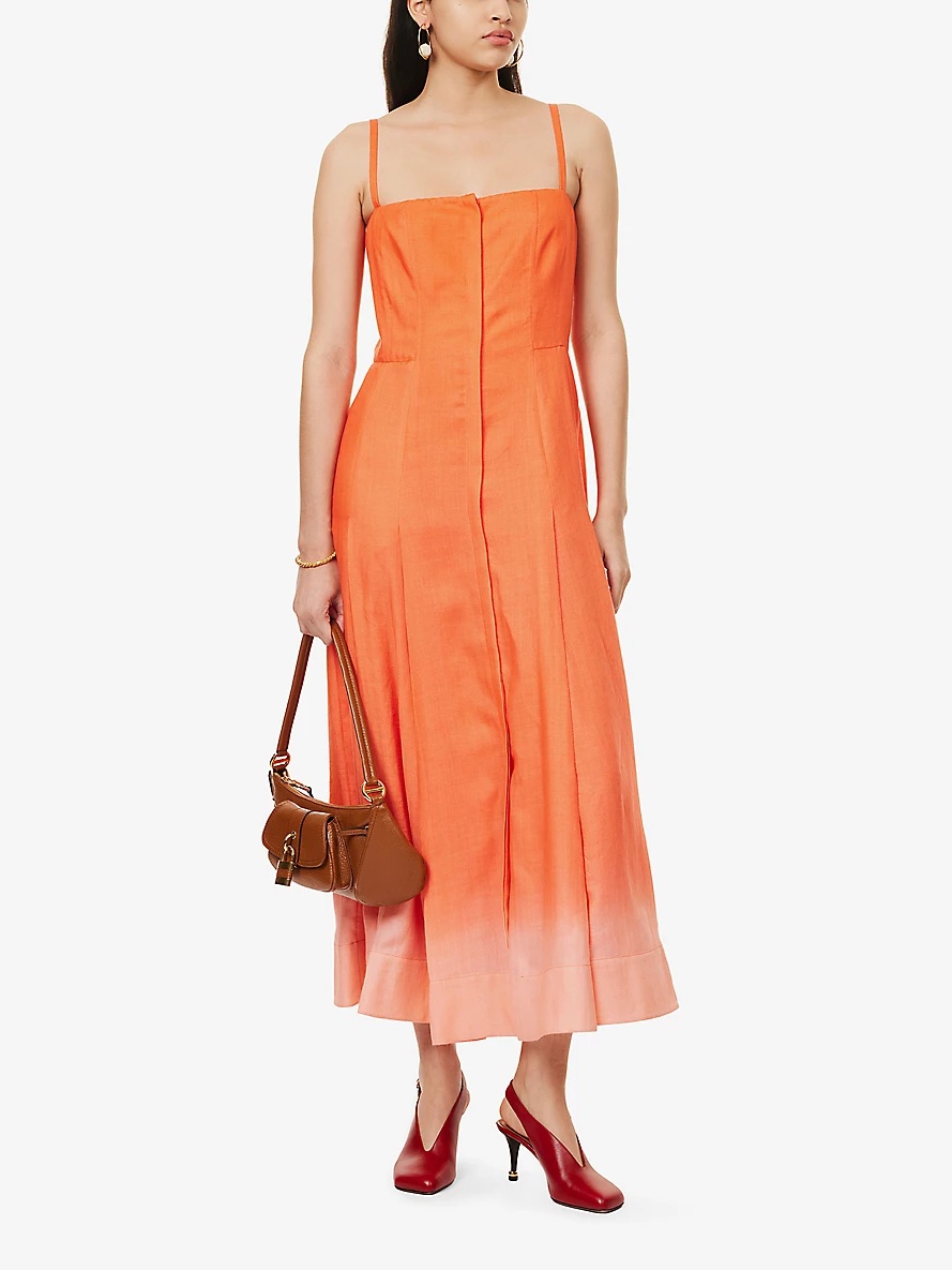 Magritte Pleated Cashmere and Silk-Blend Maxi Dress - 2