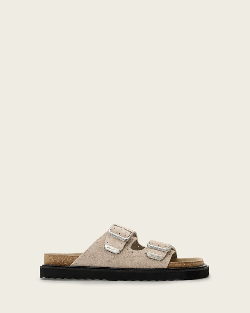 RANDAL LEATHER BUCKLE SANDALS 1