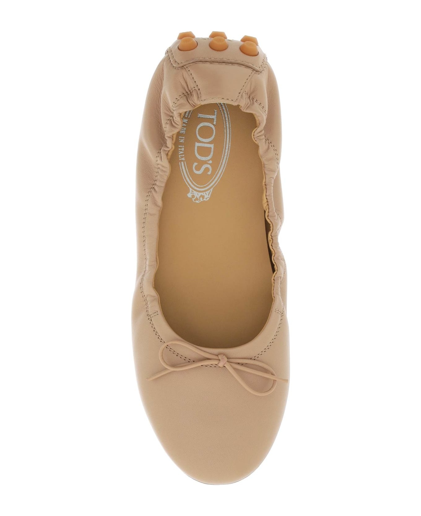 Bubble Leather Ballet Flats - 2