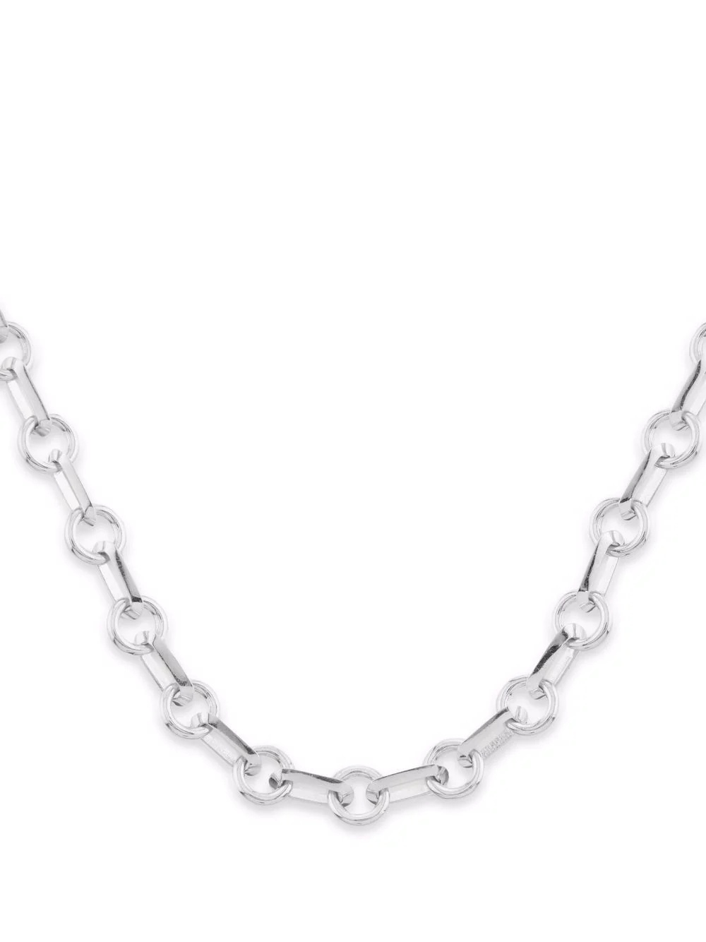 sterling silver Medium Yves necklace - 2