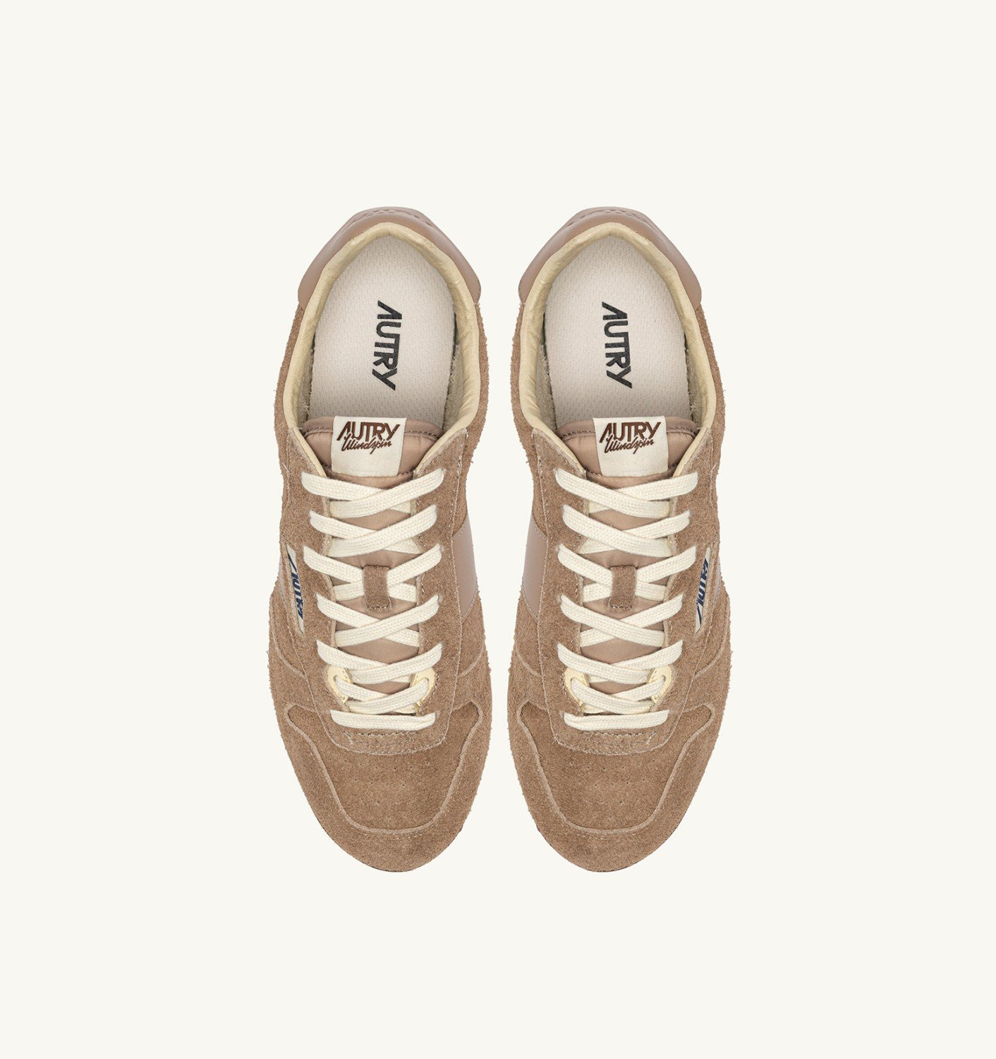 WINDSPIN SNEAKERS IN PEANUT SUEDE AND LEATHER - 5