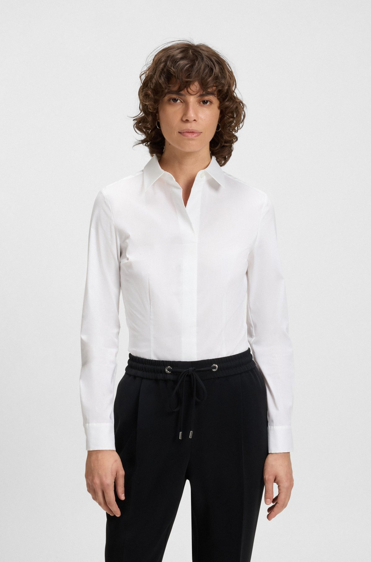 SLIM-FIT BLAZER IN A STRETCH COTTON - 2