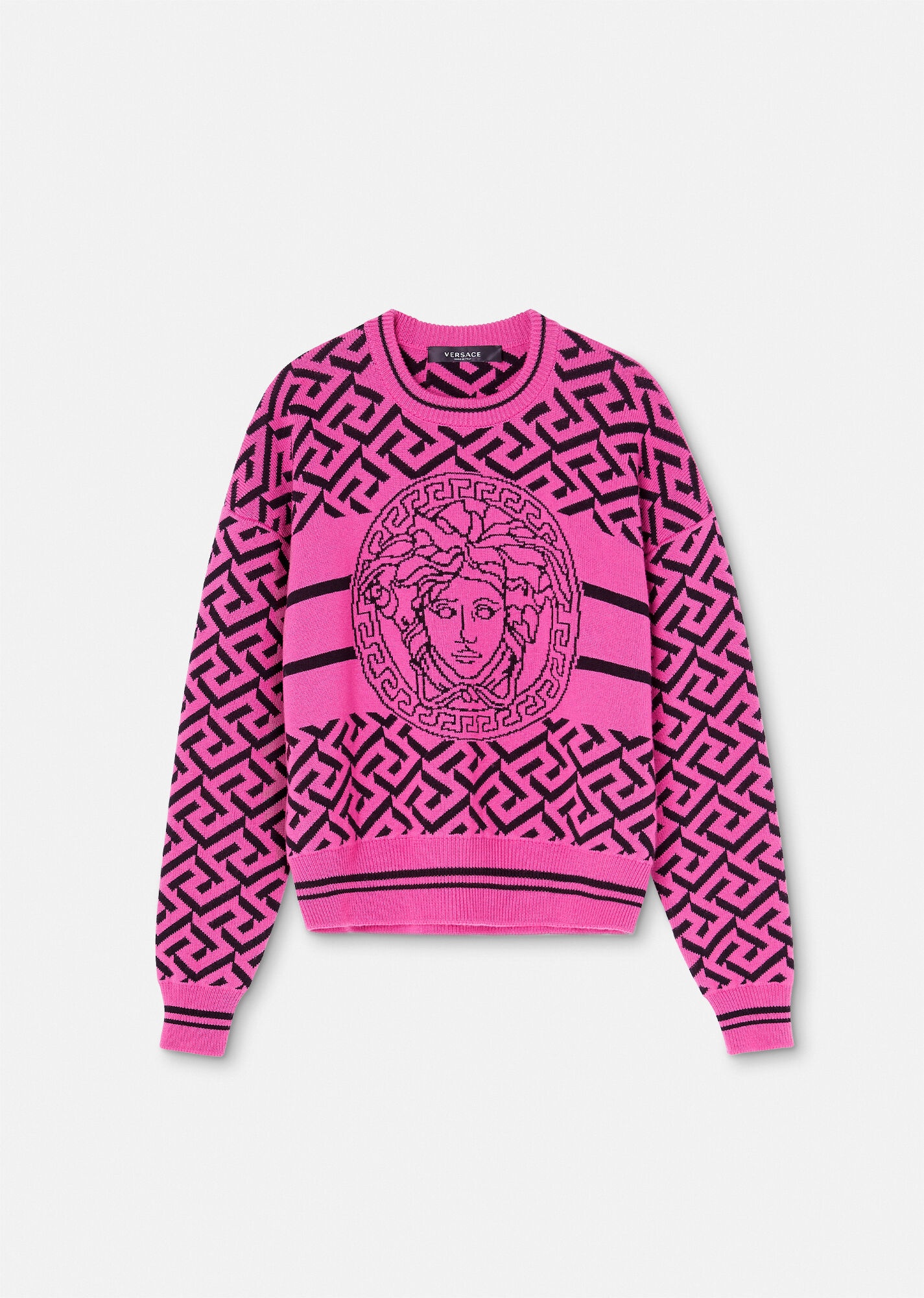 La Greca Medusa Jacquard Sweater - 1