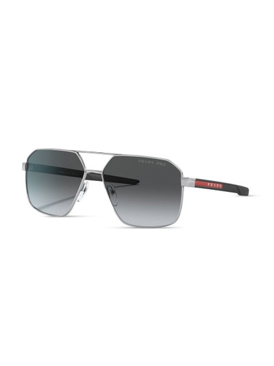 Prada tinted logo-print sunglasses outlook