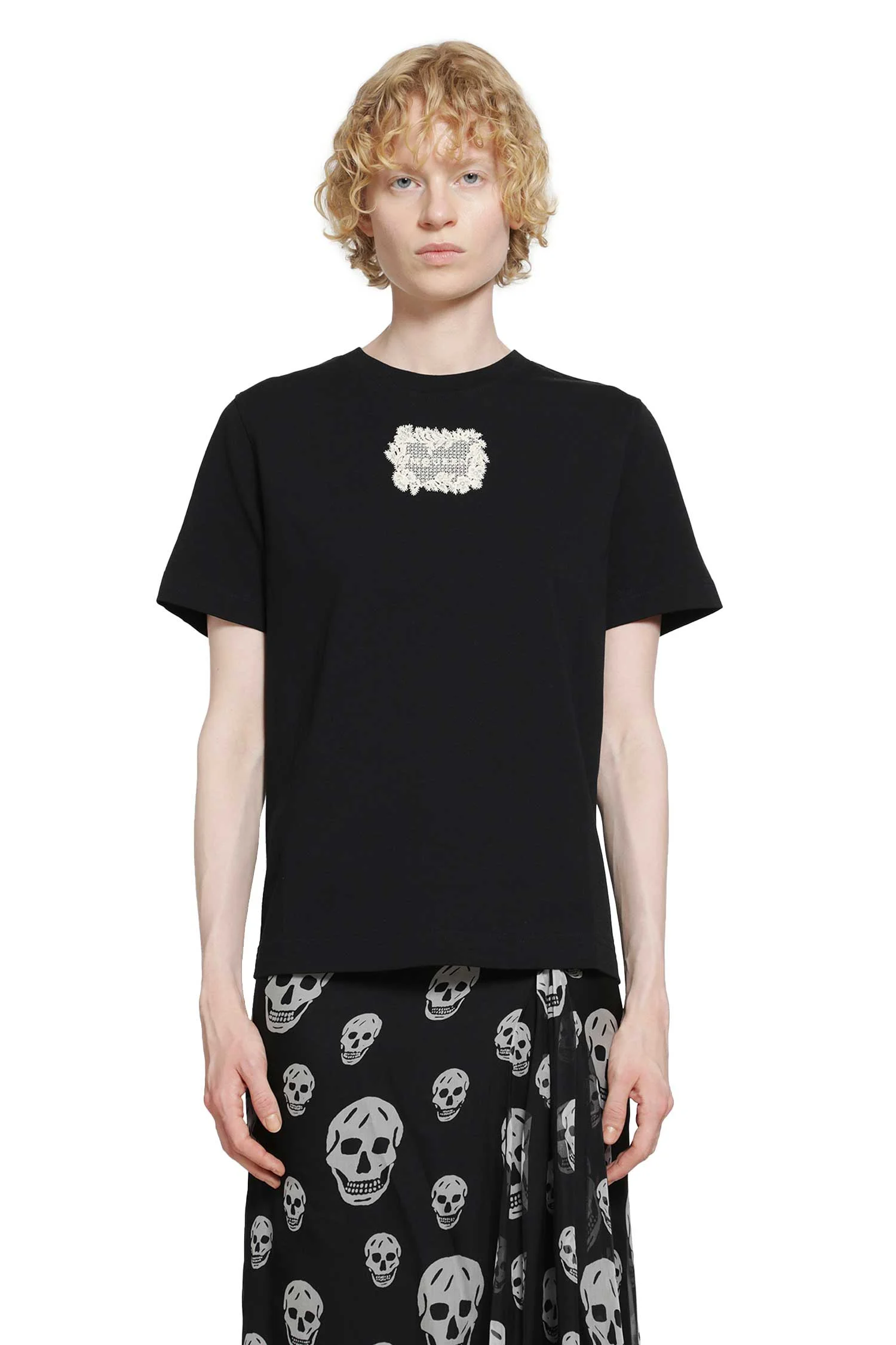 Embroidered Logo Patch T-shirt - 1