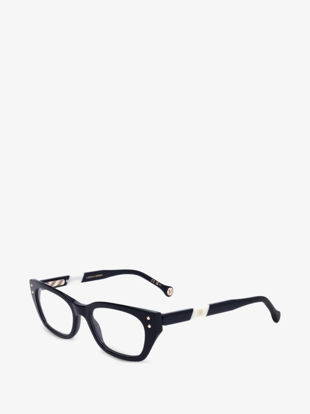 logo-plaque cat-eye glasses - 1