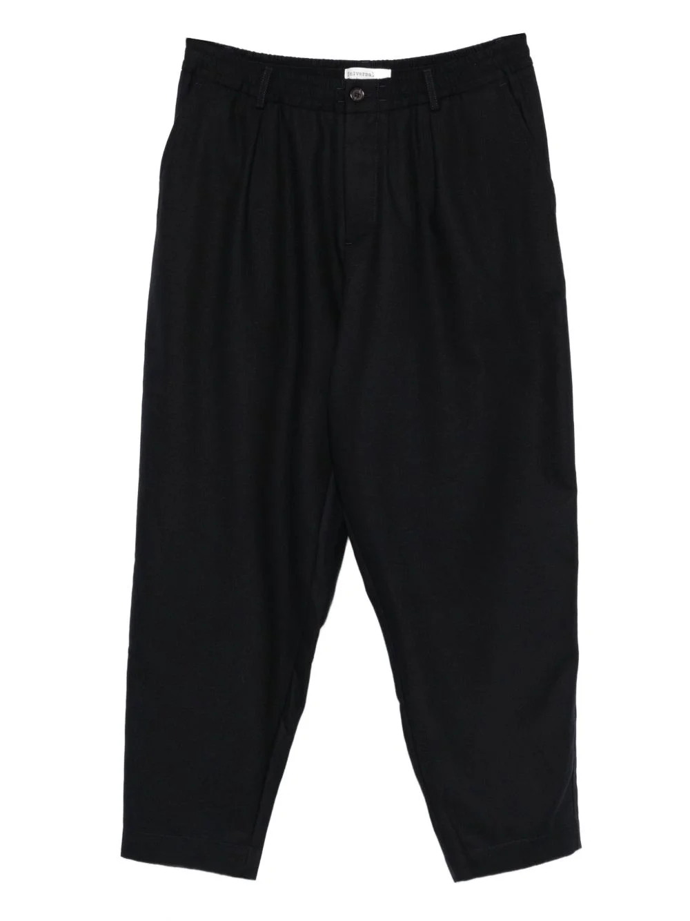 pleated-front tapered trousers - 1