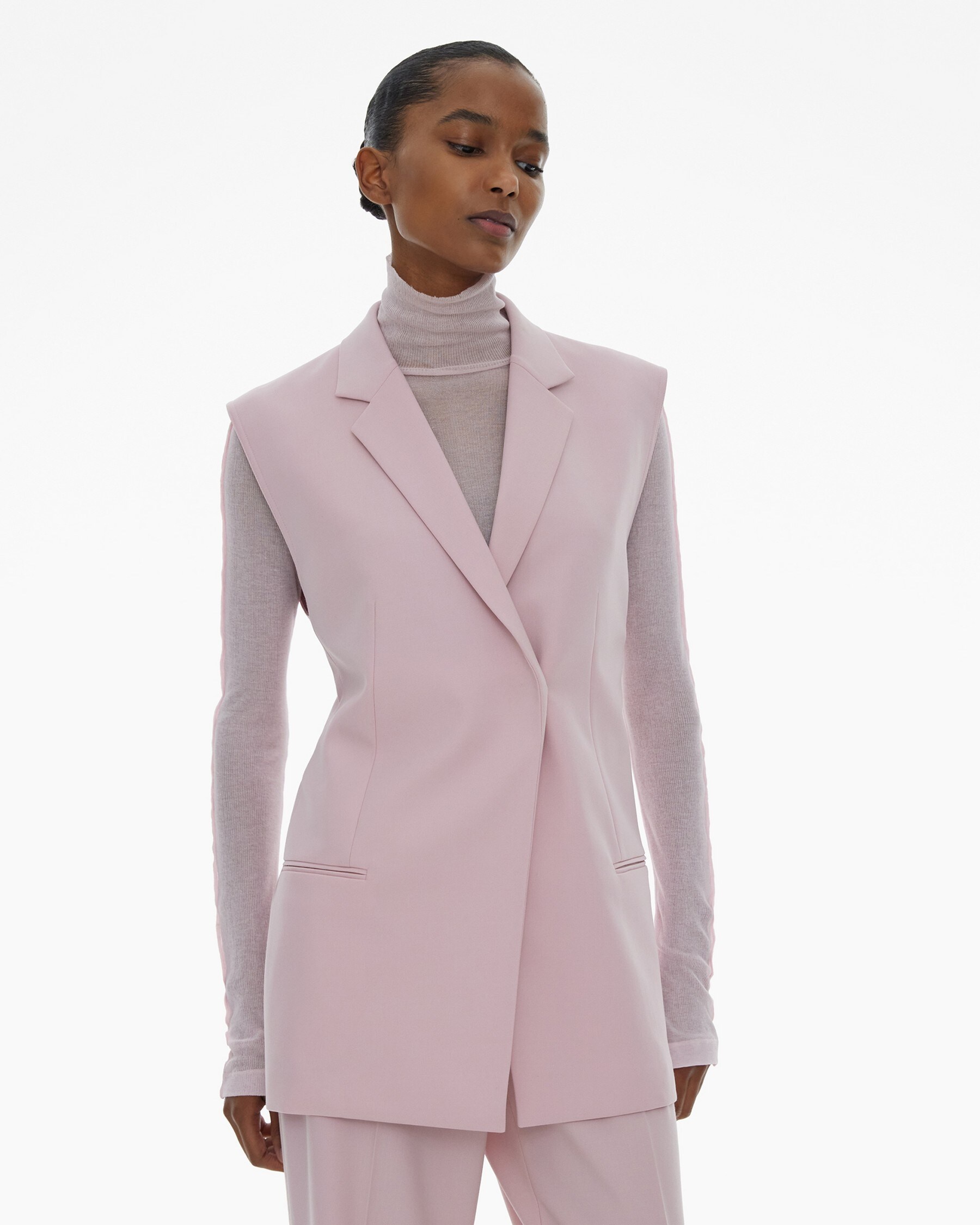 BELTED BLAZER VEST - 5