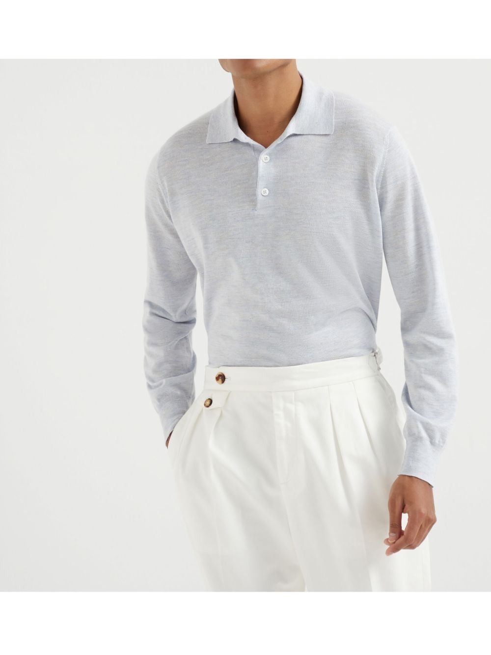 knitted polo shirt - 3