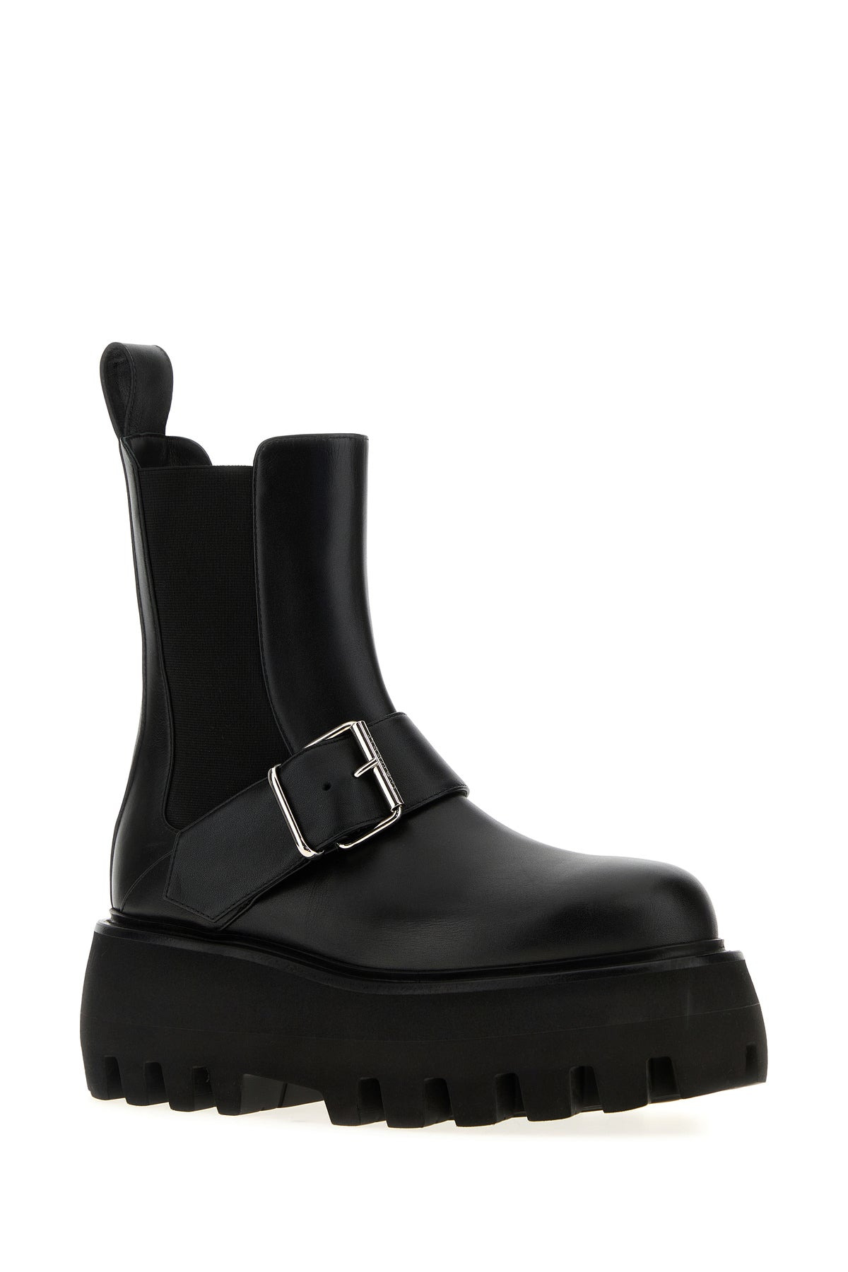Black leather Sofa ankle boots - 2