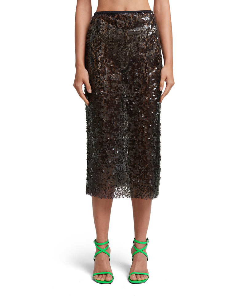 MSGM Midi dress with sequined fabric outlook