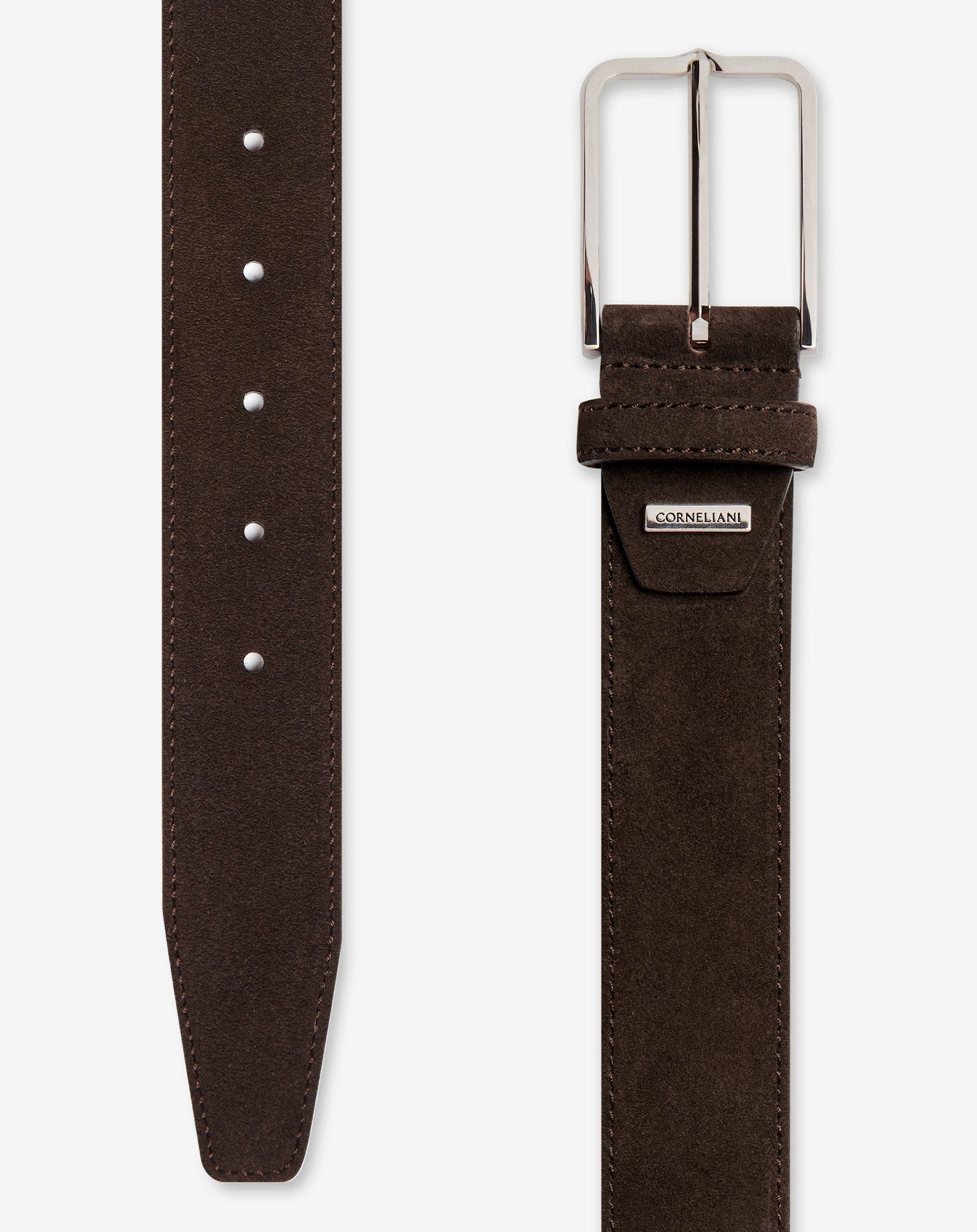 Dark brown suede belt - 2