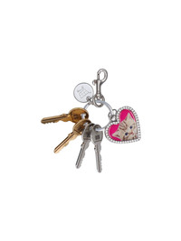 【BALENCIAGA】Heart Charm Key Ring/追跡+関税+全国送料込み SLG keyring in multicoloured - Balenciaga | Mytheresa