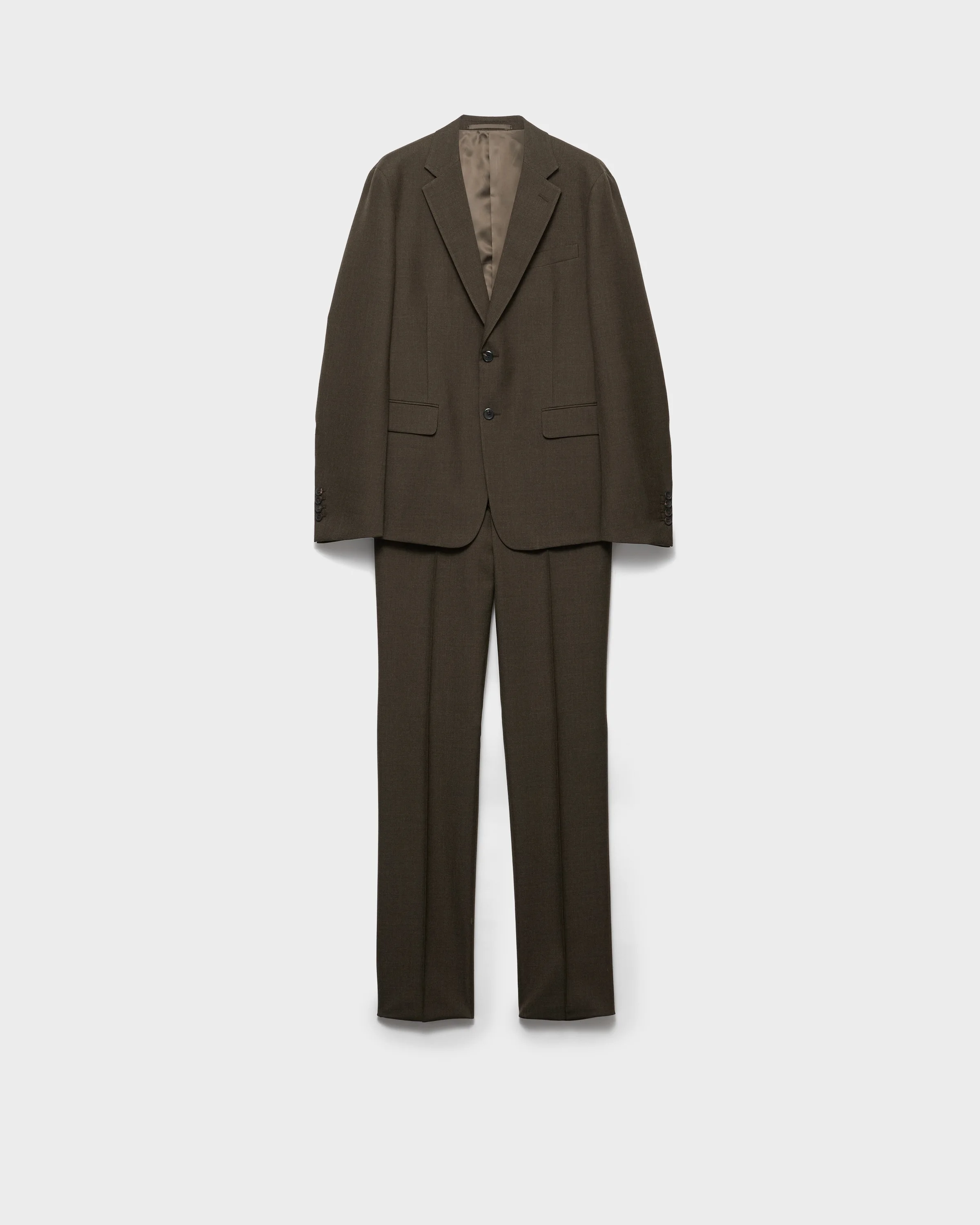 Single-breasted wool suit - 1