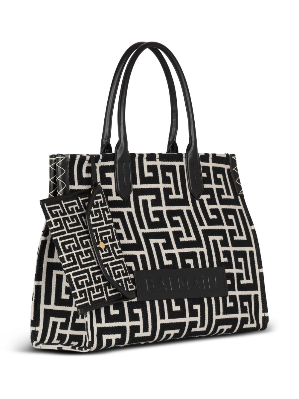 monogram-jacquard medium shopper bag - 5