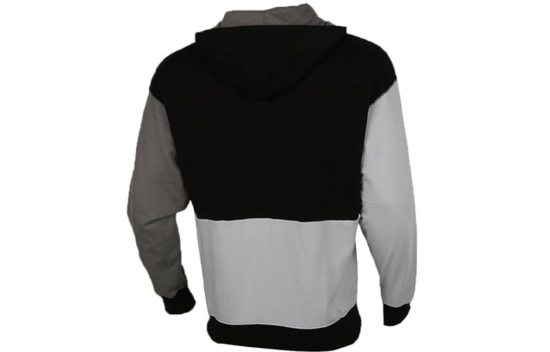 PUMA PUMA Cardigan hooded Colorblock Logo Jacket Black Gray 530712-01 outlook