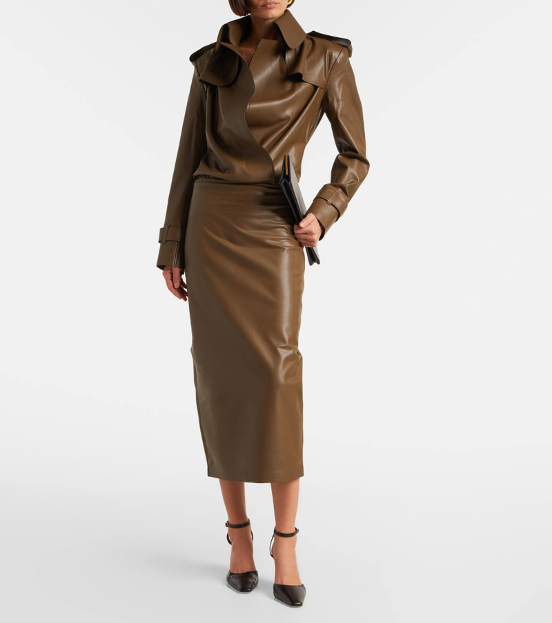 NORMA KAMALI High-rise midi skirt outlook