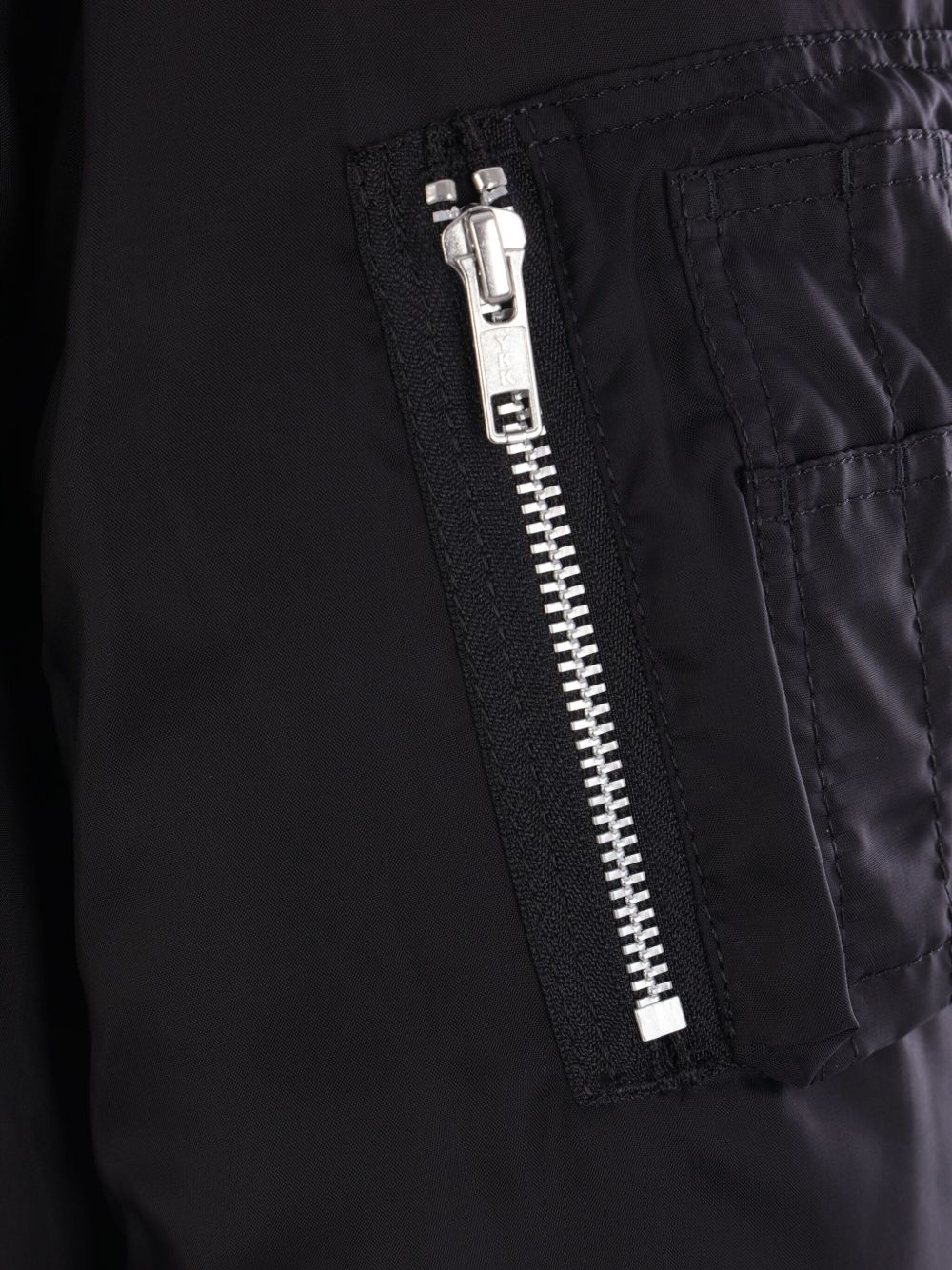 reversible asymmetric bomber jacket. - 3