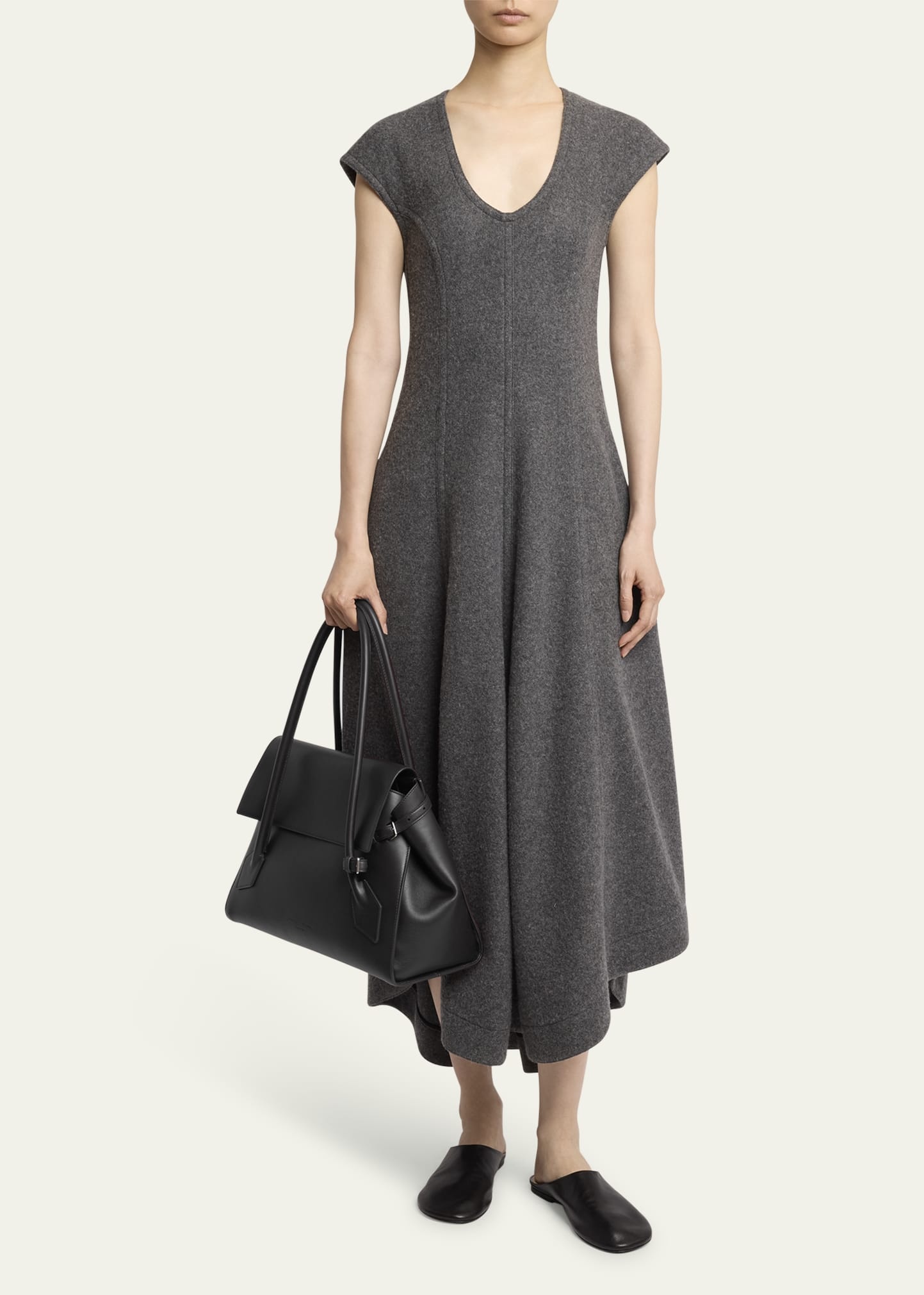 Tate Calf Leather Top-Handle Bag - 6