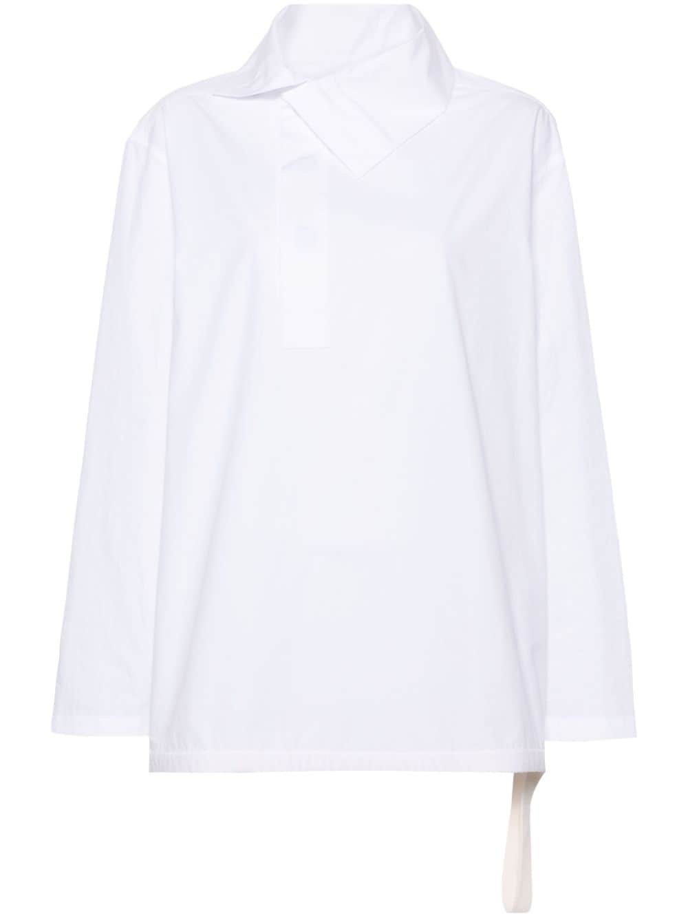 asymmetric cotton shirt - 1