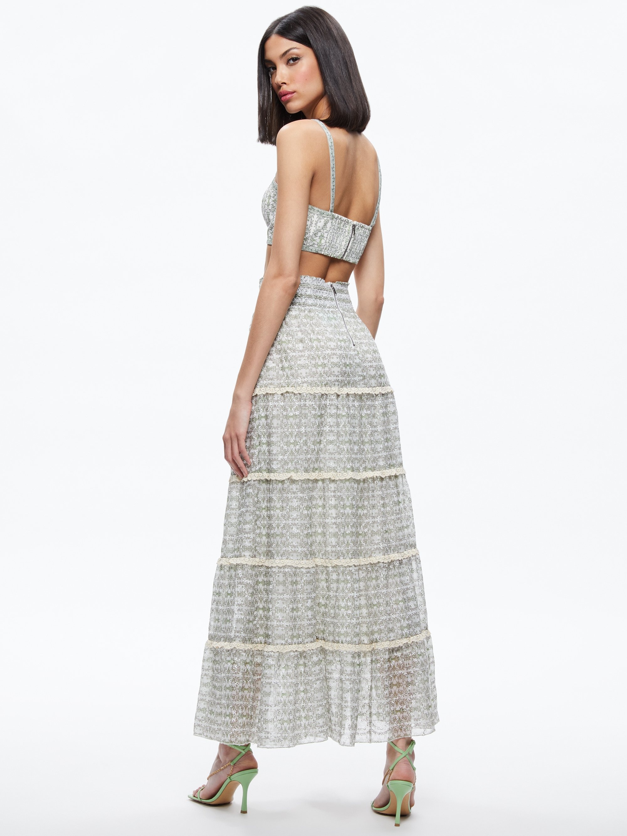 AISHA TIERED MAXI SKIRT - 3