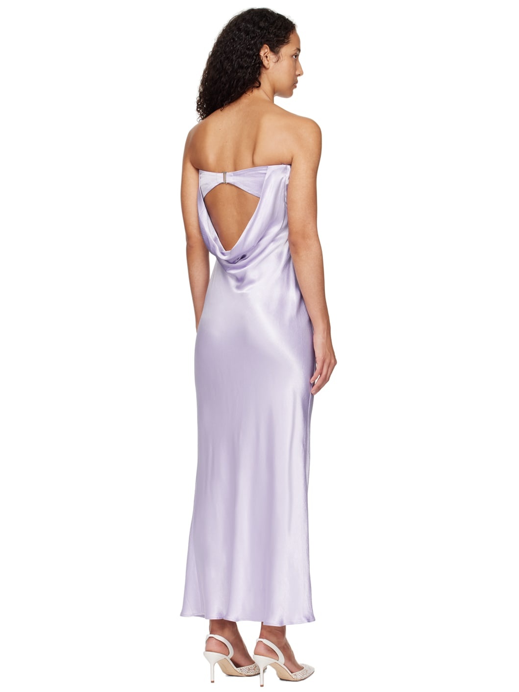 Purple Moon Dance Strapless Maxi Dress - 3