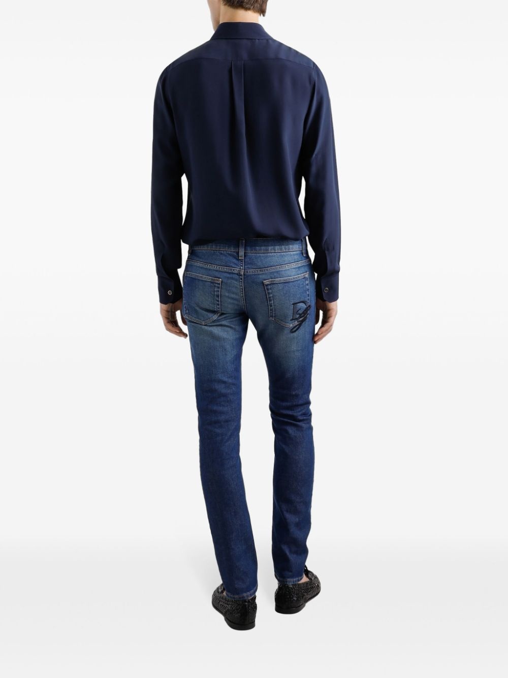 logo-detail jeans - 3